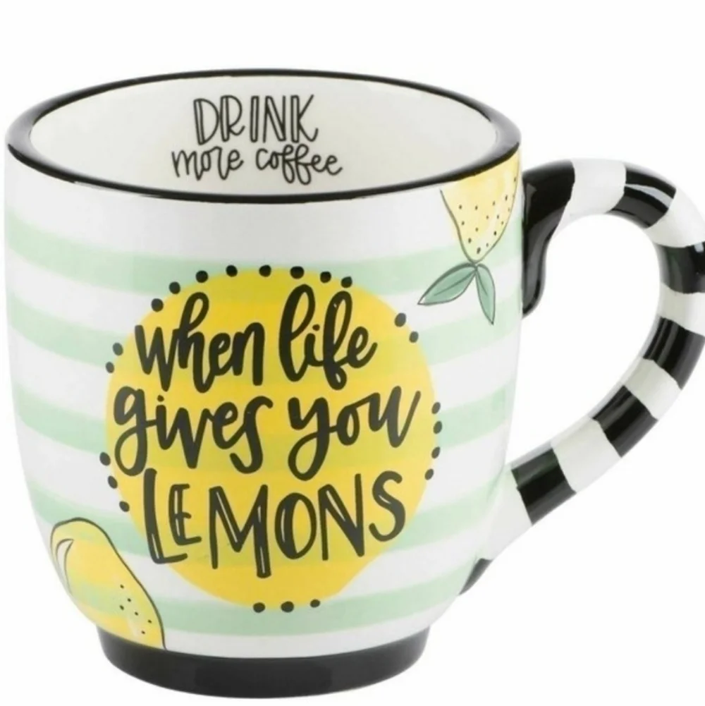 LIFE Gives You Lemons Coffee  Mug NWOT Gift